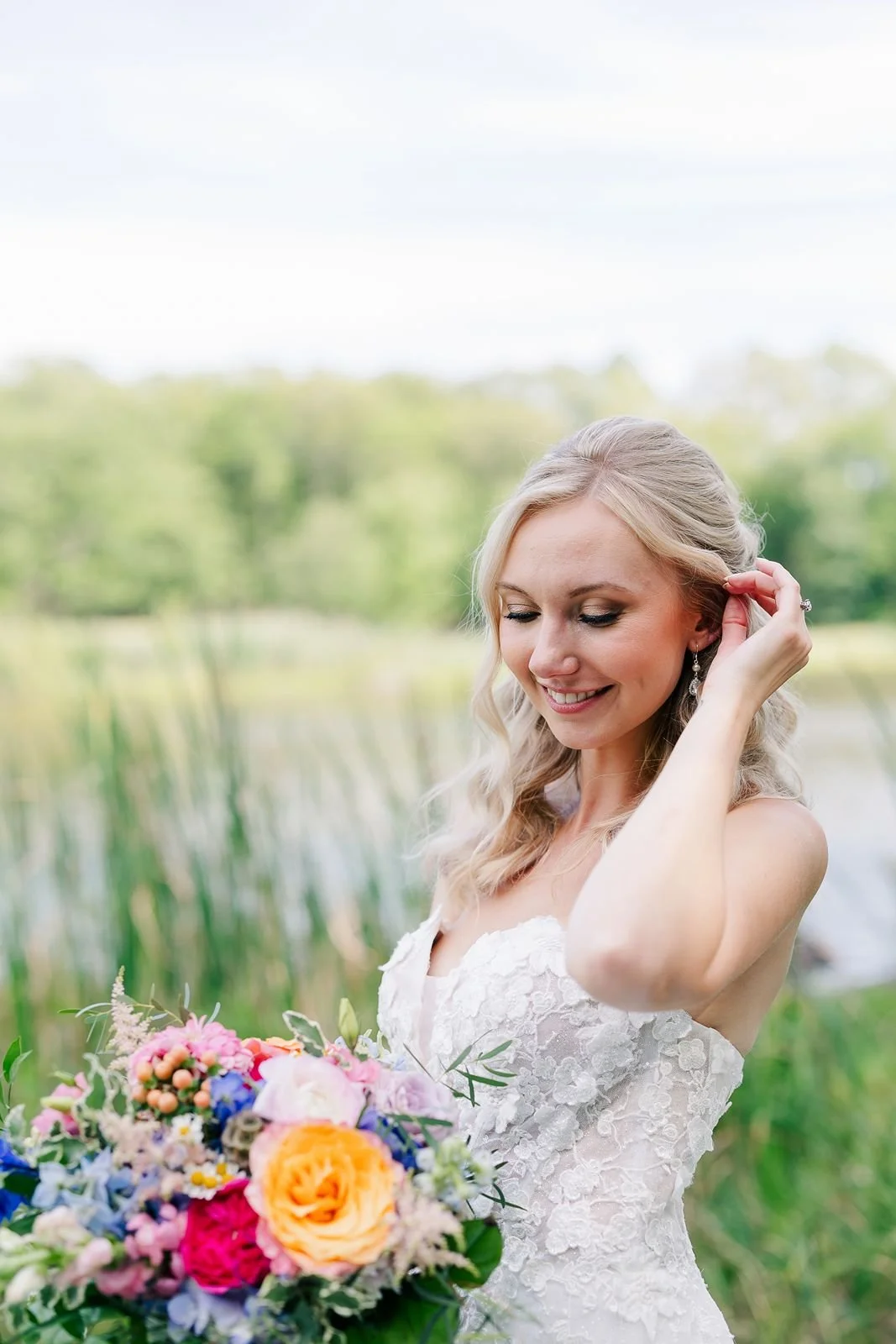 bridal portrait at Wallkill Golf Club wedding venue